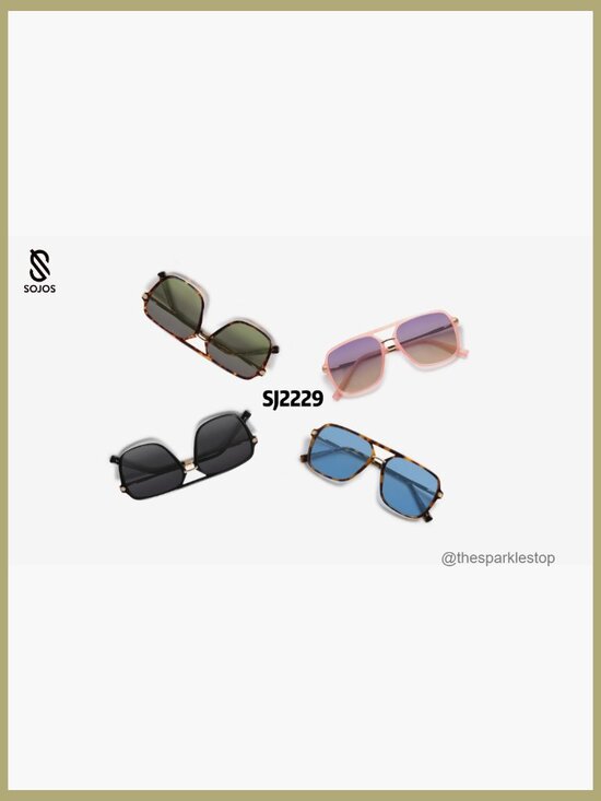 Square Retro Polarized Sunglasses with UV400 Protection